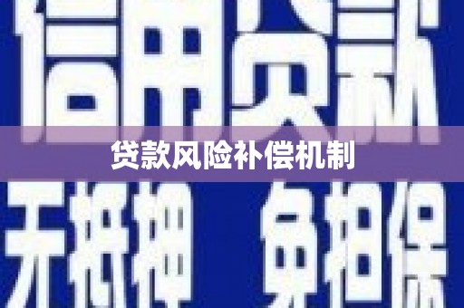 张家川贷款风险补偿机制