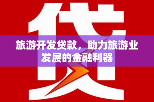 张家川旅游开发贷款，助力旅游业发展的金融利器