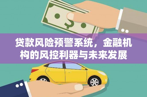 张家川贷款风险预警系统，金融机构的风控利器与未来发展