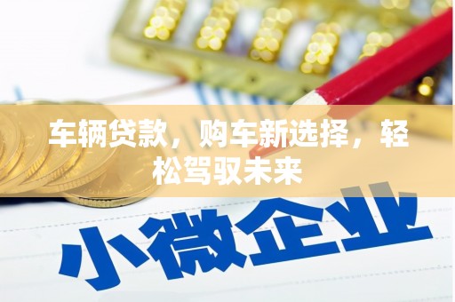 张家川车辆贷款，购车新选择，轻松驾驭未来