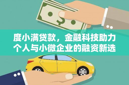 张家川度小满贷款，金融科技助力个人与小微企业的融资新选择