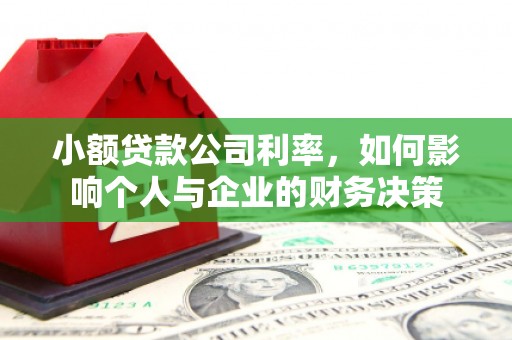 张家川小额贷款公司利率，如何影响个人与企业的财务决策