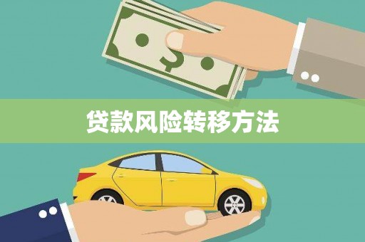 张家川贷款风险转移方法