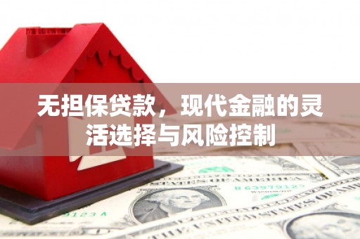 张家川无担保贷款，现代金融的灵活选择与风险控制