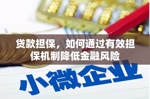 张家川贷款担保，如何通过有效担保机制降低金融风险