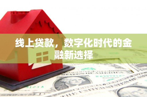 张家川线上贷款，数字化时代的金融新选择