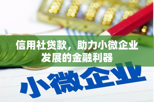 张家川信用社贷款，助力小微企业发展的金融利器