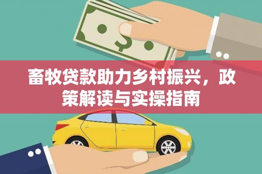 张家川畜牧贷款助力乡村振兴，政策解读与实操指南